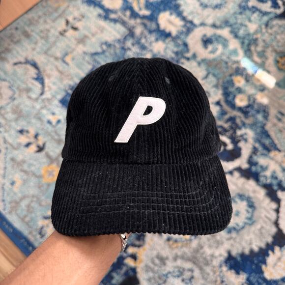 Palace Corduroy P 6-Panel Black Hat Cap O/S - Picture 5 of 5